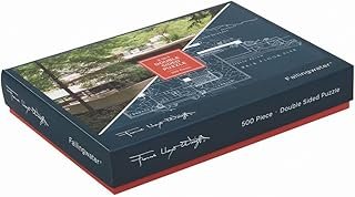 Galison Frank Lloyd Wright Fallingwater Double-Sided 500-Pieces Jigsaw Puzzle