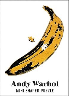 Galison Andy Warhol Banana Shaped 75-Pieces Mini Puzzle