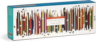 Galison Frank Lloyd Wright Colored Pencils Shaped 1000-Pieces Panoramic Jigsaw Puzzle