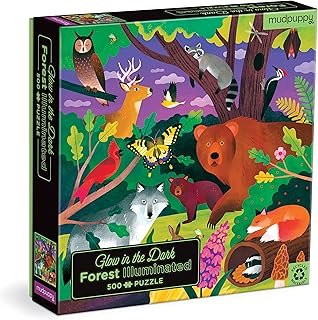 Forest Illuminated 500 Piece Glow in The Dark Puzzle