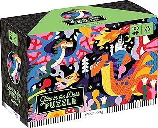 Dragons Glow in The Dark Puzzle: 100 Pieces
