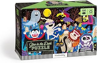 Haunted Graveyard Glow in The Dark Puzzle: 100 Pieces