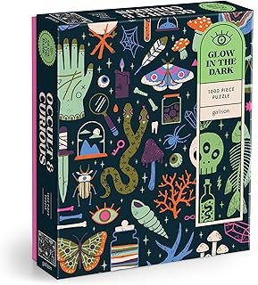 Galison 9780735382534 Occult and Curious Glow in The Dark Puzzle (1000-Pieces)