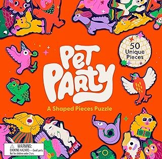Pet Party: A Shaped Pieces Puzzle