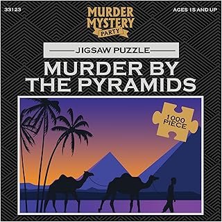 Murder Mystery Party, Classic Mystery Jigsaw Puzzle, Murder by The Pyramids, 1,000 Piece Jigsaw Puzzle