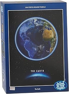 TOMAX 500 Piece Earth Glow in The Dark Jigsaw Puzzle