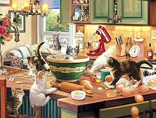Buffalo Games – Cats Collection – Kitten Kitchen Capers – 750 Piece Jigsaw Puzzle