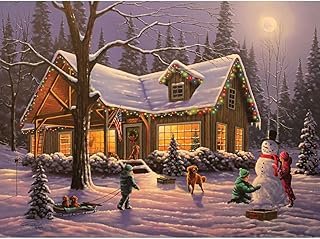 Bits and Pieces – 500 Piece Glow in The Dark Puzzle Jigsaw Puzzle for Adults – Family Traditions – 500 pc Jigsaws by Artis…