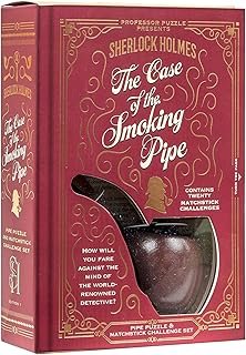 Professor PUZZLE Sherlock Holmes The Case of The Smoking Pipe Match Stick Puzzles, Brown