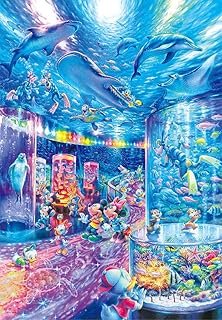 1000 Piece Jigsaw Puzzle Disney Night Aquarium 【Glow Puzzle】 (51 x 73.5 cm)