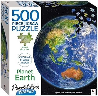Hinkler Puzzlebilities Planet Earth Shaped Jigsaw Puzzle (500 Pieces)