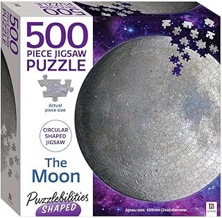 Hinkler Puzzlebilities The Moon Shaped Jigsaw Puzzle (500 Pieces)