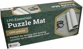 Let’s Play Games Roll-Up Jigsaw Puzzle Storage – 1500-Piece Puzzle Keeper, Non-Slip Felt Surface, Easy Portable Storage