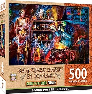MasterPieces 500 Piece Glow in The Dark Halloween Jigsaw Puzzle - A Dark Brew - 15
