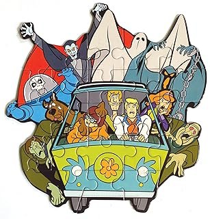 Playhouse Glow in The Dark Scooby Doo 22-Piece Die-Cut Shaped Mini Puzzle for Kids
