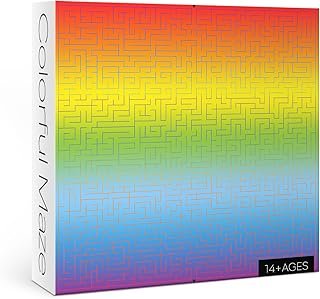 IdeaBazar Gradient Color Puzzle for Adults, Pantone Colorful The Mystic Maze 1000-piece Jigsaw Puzzle, Rainbow Challenging...
