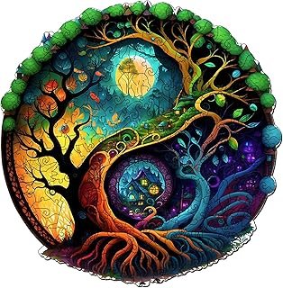 Foyucool Wooden Puzzles for Adults, Unique Puzzles for Adults, Irregular Animal Shaped Wooden Jigsaw Puzzles, Creative Bir…