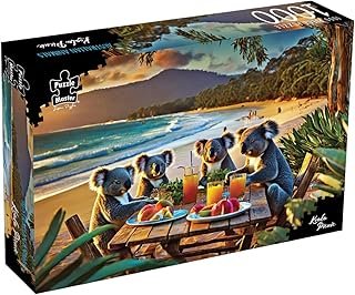 Puzzle Master 1000 Piece Jigsaw Puzzle – Koala Picnic Surreal Australia Collection – 35x25cm Jigsaw Puzzles 1000 Pieces