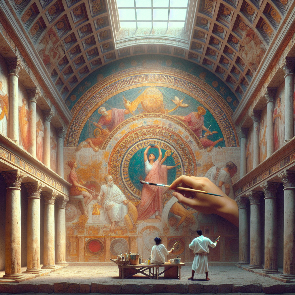 Roman London’s Opulent Frescoes Reveal Ancient Artistic Splendor