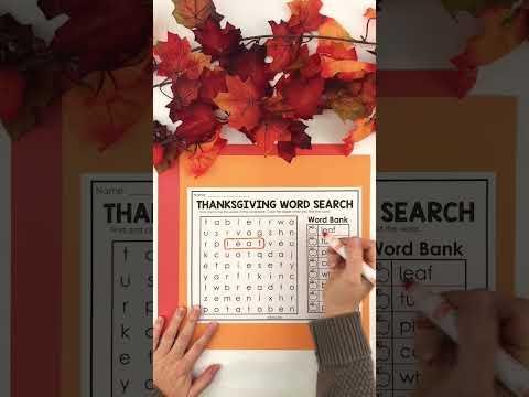 Thanksgiving Word Search Puzzles: Fun Learning for Families